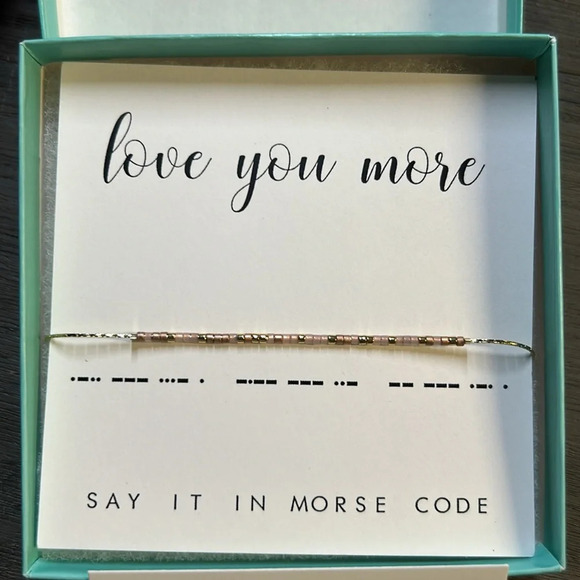 Dot & Dash Jewelry - Dot & Dash Morse Code Bracelet - Love you More … new in box